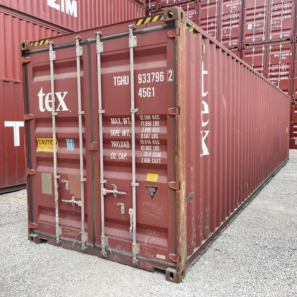 40 ft High Cube Used - Cargo Worthy