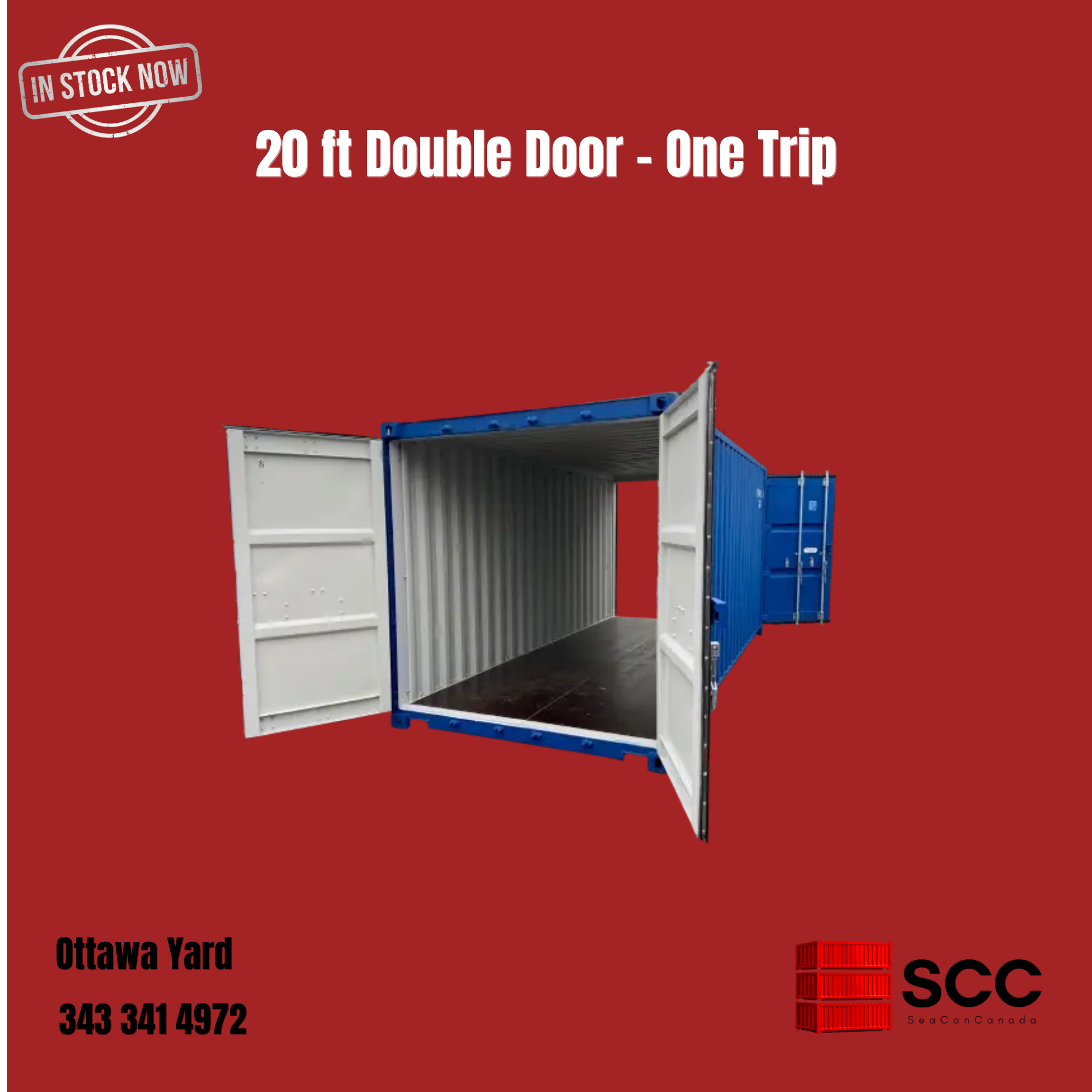 20 ft Double Door - One Trip