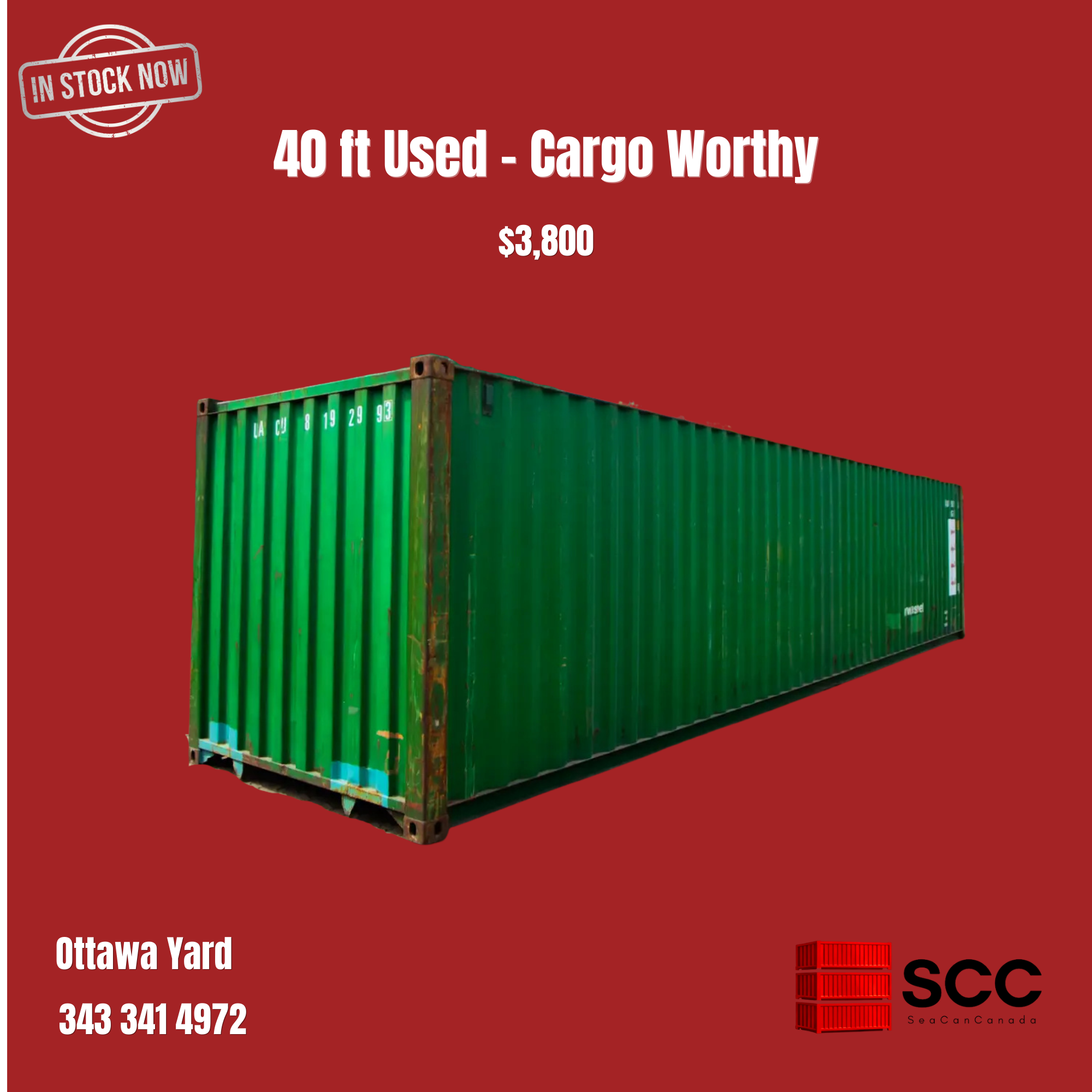 40 ft Used - Cargo Worthy