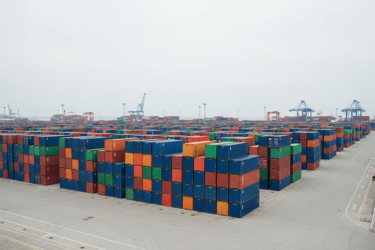 Port stacks ready for bulk dispatch